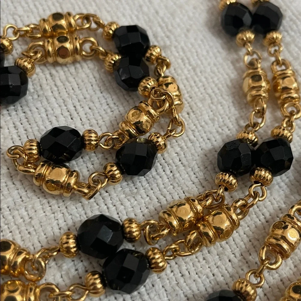 Vintage St. John Couture Opera Length Faceted Bead Necklace - Picture 5 of 6